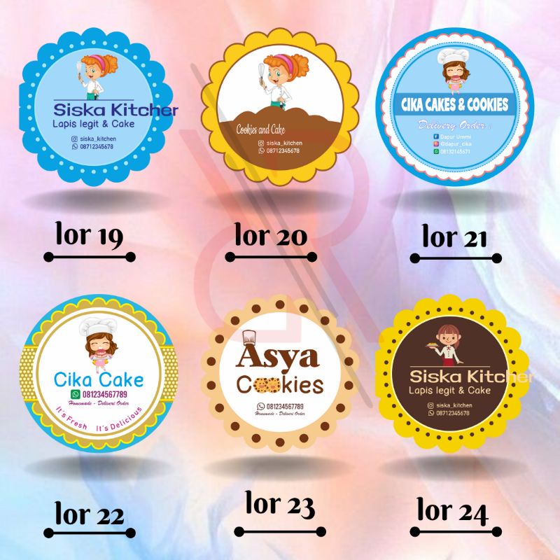 

Termurah Stiker Logo Produk Olshop Makanan Minuman Label Olshop