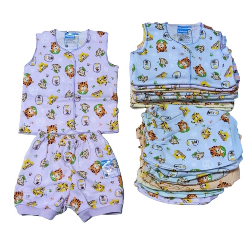 DISKON!!! Baju bayi 0-3m 3PCS bola beruang nasuka katun halus/celana bayi /celana pendek panjang SNI