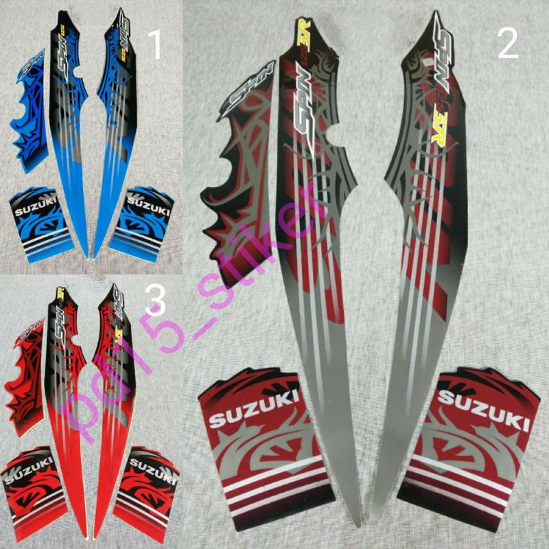 stiker body standar Suzuki Shogun RR