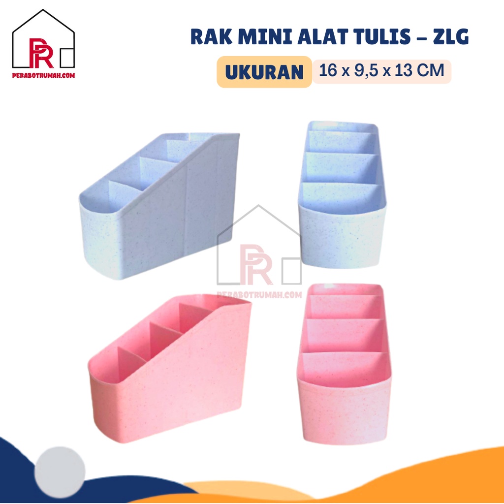 Rak Alat Tulis Mini ZLG / Rak Kosmetik Skincare / Tempat Peralatan Sekolah &amp; Kerja