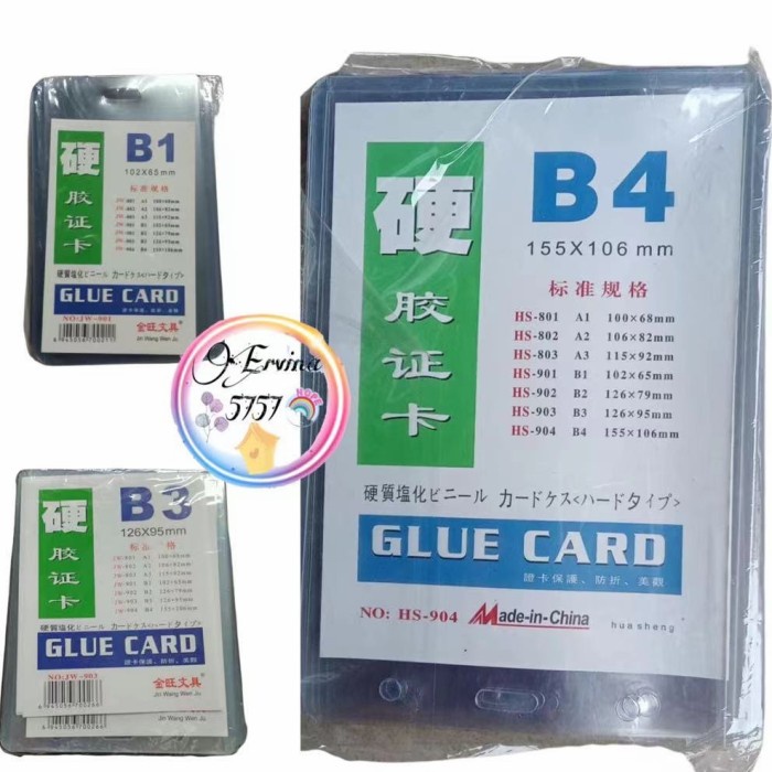 

Lucu [20Pcs/Pack] Id Card Plastik Mika / Card Case Kartu Plastik Panitia Hemat