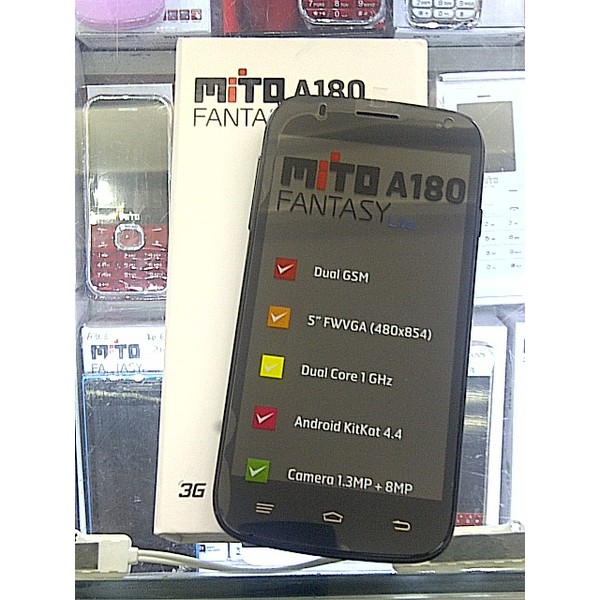 Handphone Mito A180 Fantasy Lite (GSM-GSM) support BBM
