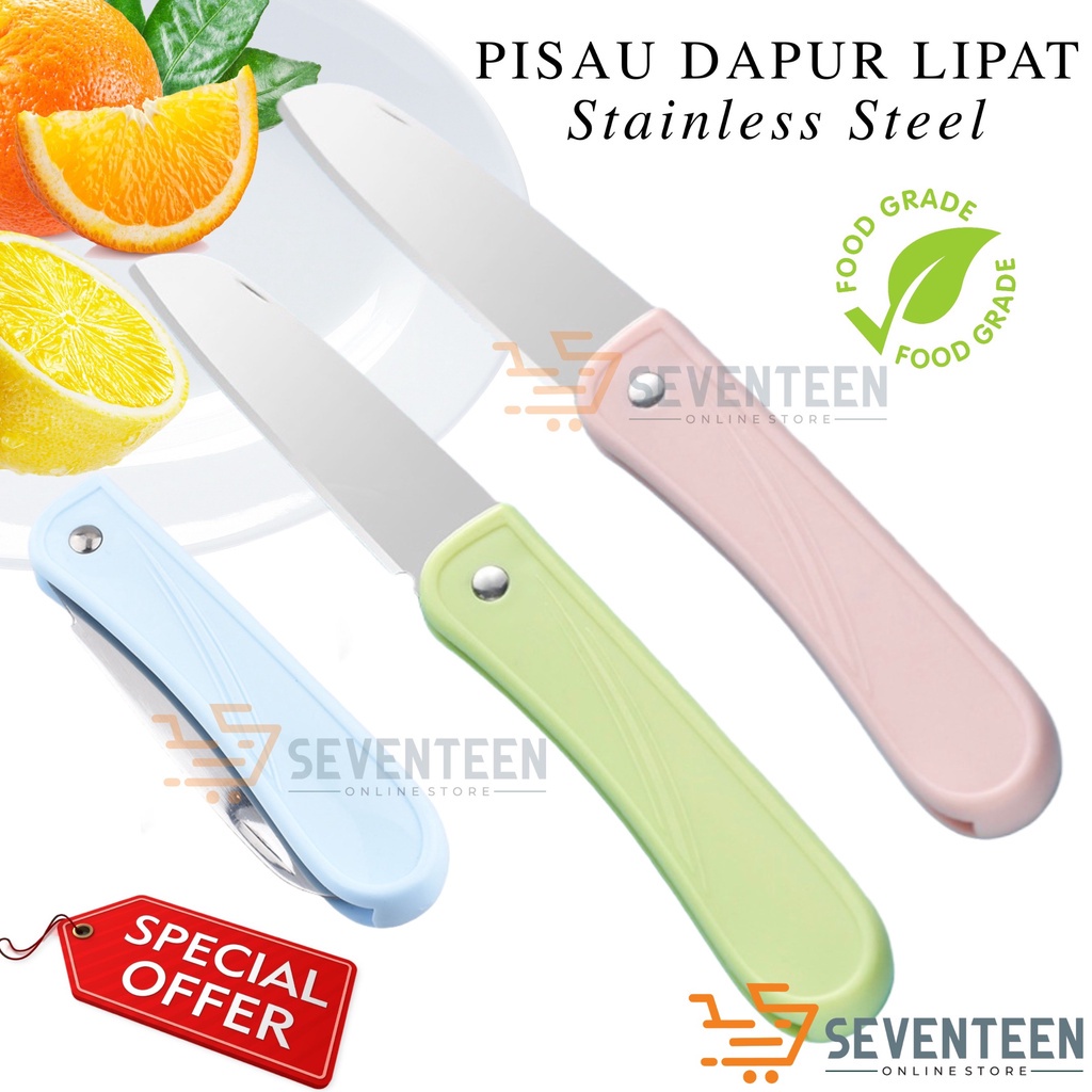 PISAU LIPAT TRAVEL ALAT KUPAS BUAH KENTANG SAYUR DAPUR PISAU PORTABLE LIPAT MINI PISAU PORTABLE