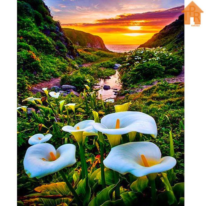 

Art / Diy - Set Melukis Sendiri / Paint By Number Kit - Flowers 40X50Cm. - Flowers Otg6123