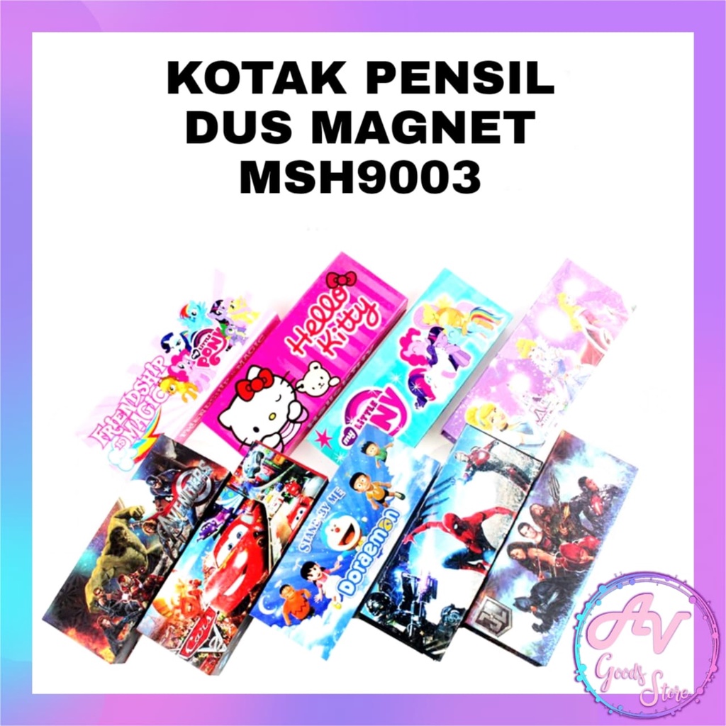 

Kotak Pensil / Tempat Pensil Dus Karakter / Kotak Pensil Dos Magnet Fancy MSH9003