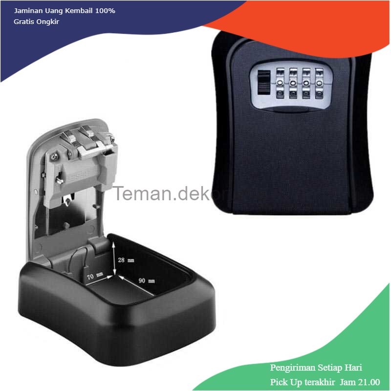 TD - RUM MOOL Kotak Brankas Safety Box Dinding 4 Digit Password - M3270