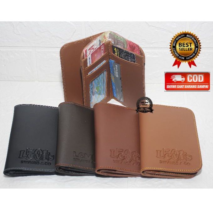 Dompet Pria Panjang 3/4 Dompet Kulit Sintetik Pria Kualitas Distro Harga Murah