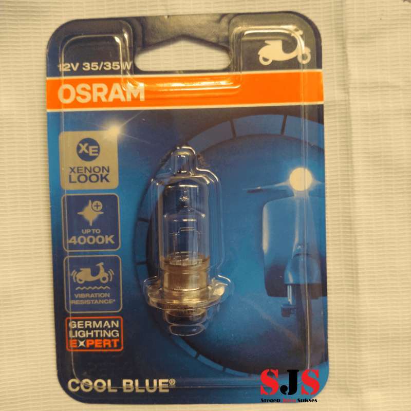 Jual Lampu Depan Halogen Osram Cool Blue V W Bohlam Dop Vario Beat Mio Shopee Indonesia