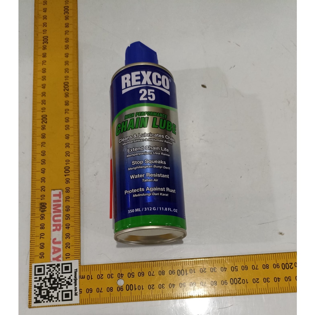 REXCO 25 350ml Chain Lube pelumas RANTAI sepeda Motor wd