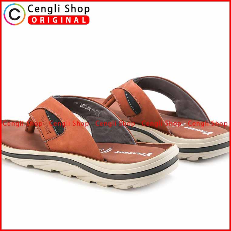 SANDAL PLAYBOY JEPIT CASUAL PRIA ORIGINAL KULIT ASLI ORI TERBARU PLY3