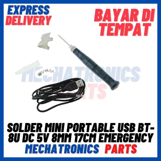[SDR-9026] SOLDER MINI PORTABLE USB BT-8U DC 5V 8WATT 17CM EMERGENCY