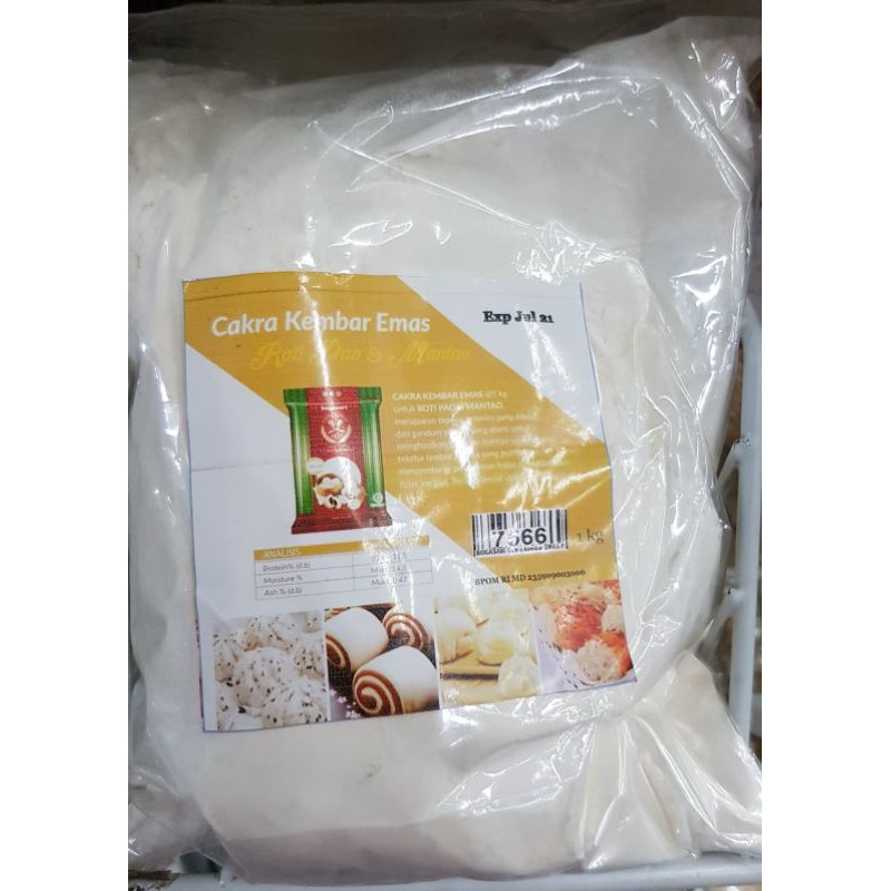 

1KG Tepung Cakra Kembar Emas untuk Pao dan Mantao