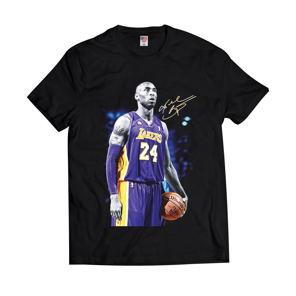 KAOS VINTAGE NBA - LAKERS KOBE BRYANT WITH SIGNATURE | KAOS VINTAGE | KAOS BOOTLEG | T-SHIRT NBA
