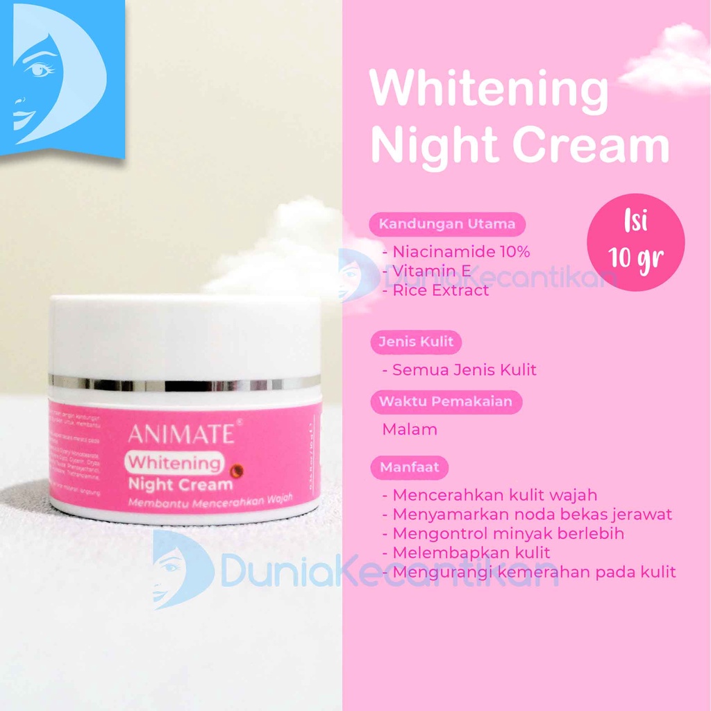 Animate Instant Whitening Series 5in1 Paket Perawatan Wajah Pemutih Wajah Animate / Paket Animate