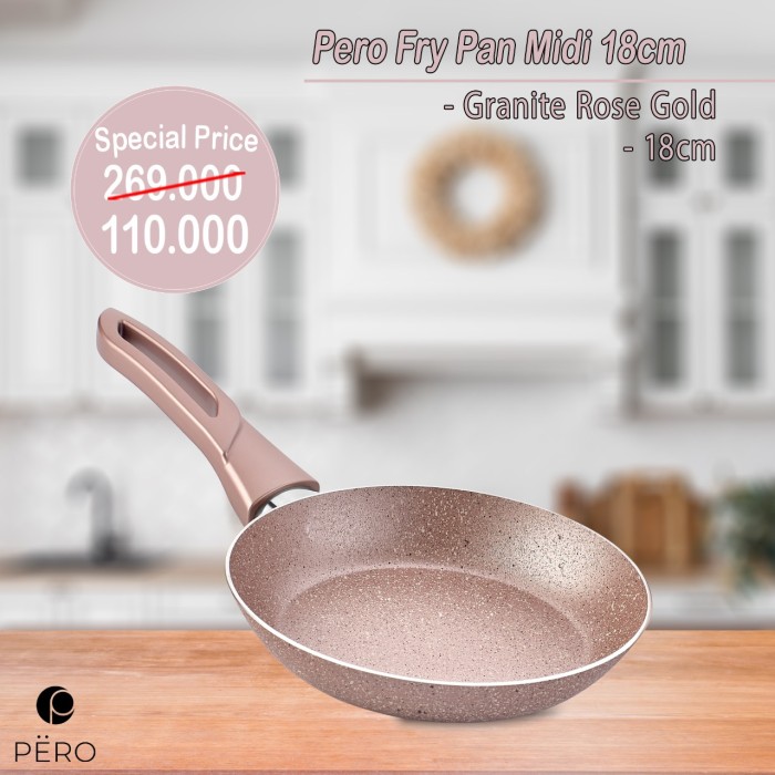 TERLARIS PERO FRY PAN MIDI 18CM - ROSEGOLD