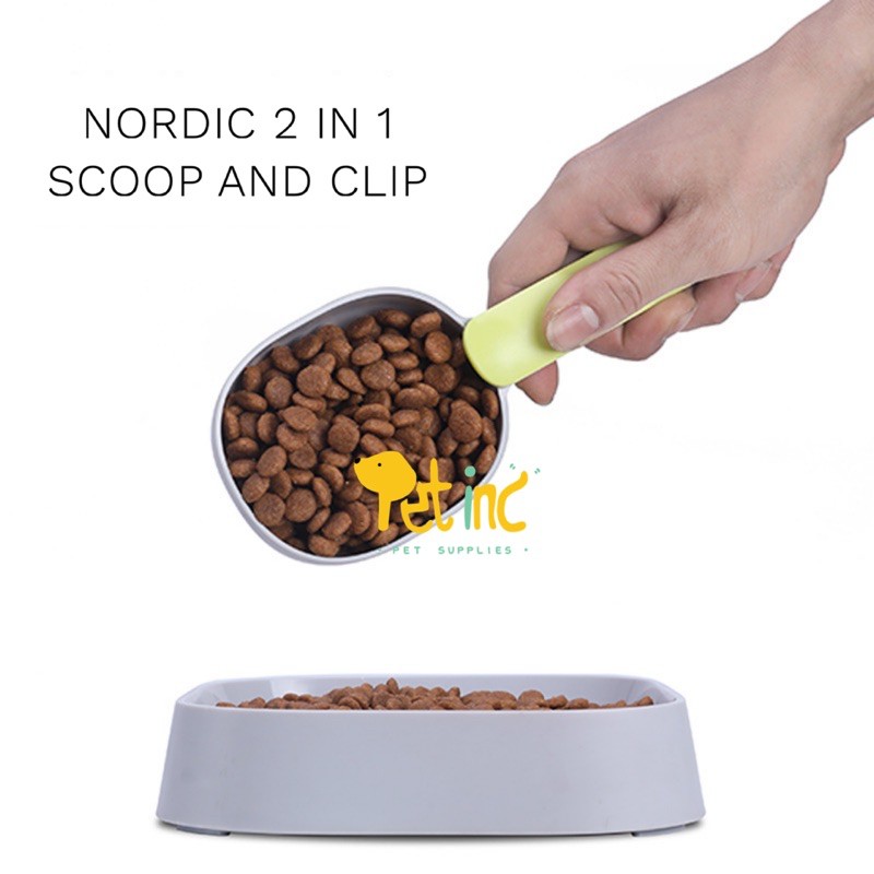 Nordic 2 in 1 scoop for dog and cat food with clip