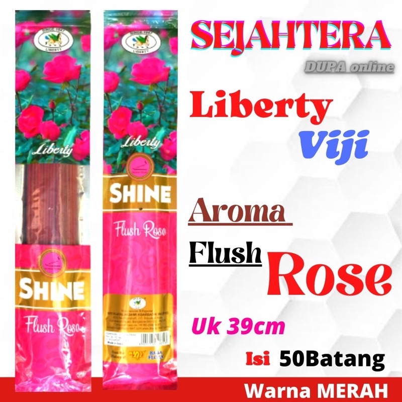 Dupa Hio Liberty Viji “Flush Rose” Pouch 39cm 50btg Merah