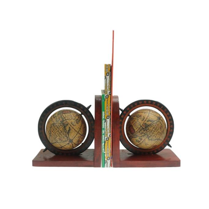 

Office & Stationery | Document Organizer | Book End Globe Kayu | Best Seller