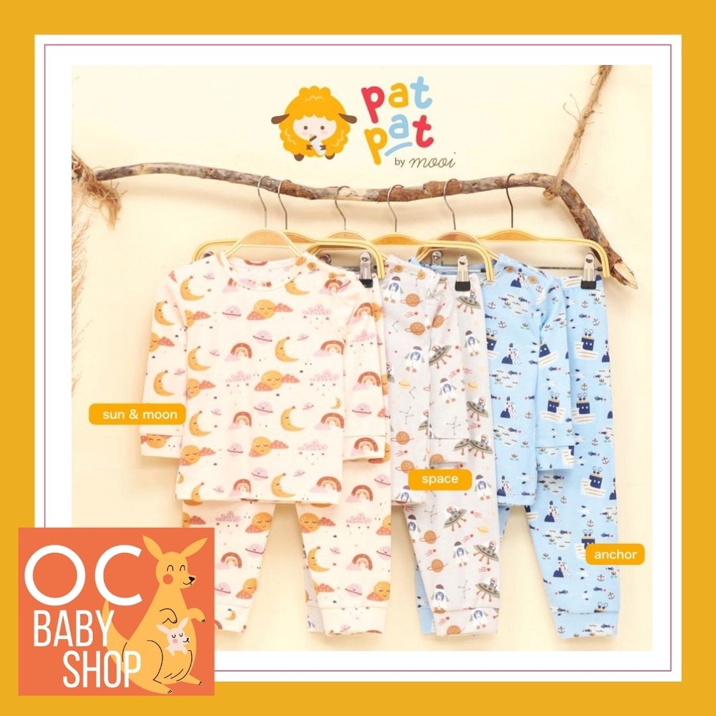 Baju Bayi Setelan Panjang Kancing Pundak 1 set Murah PatPat by MOOI