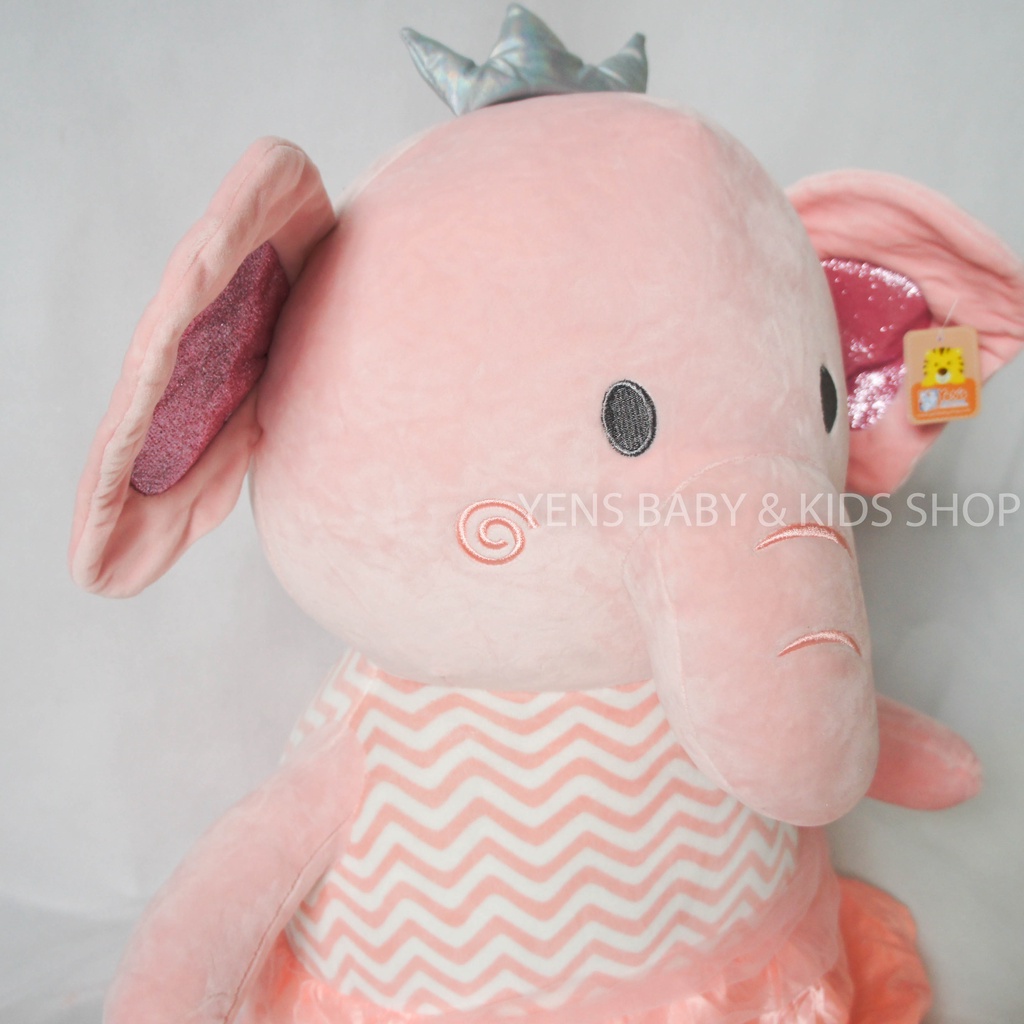 Boneka Gajah Mahkota 60cm - Elephant Doll