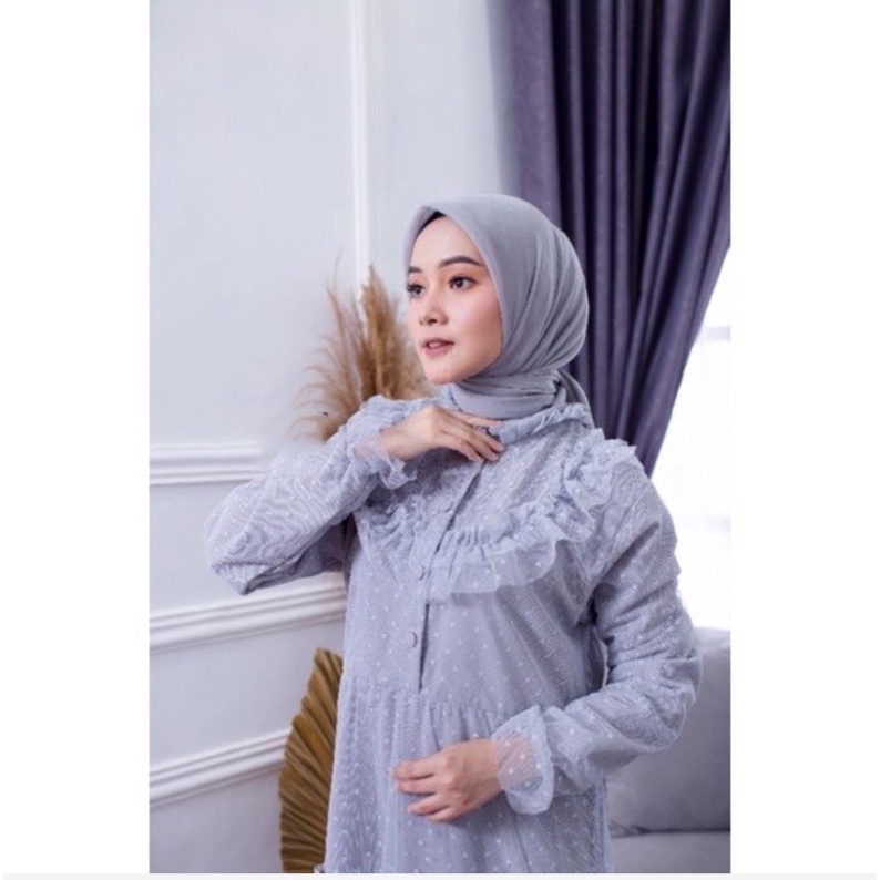 COD ✔ GAMIS TILE SABRINA VINTAGE LD110 / GAMIS PESTA KONDANGAN / Gamis tile full depan belakang