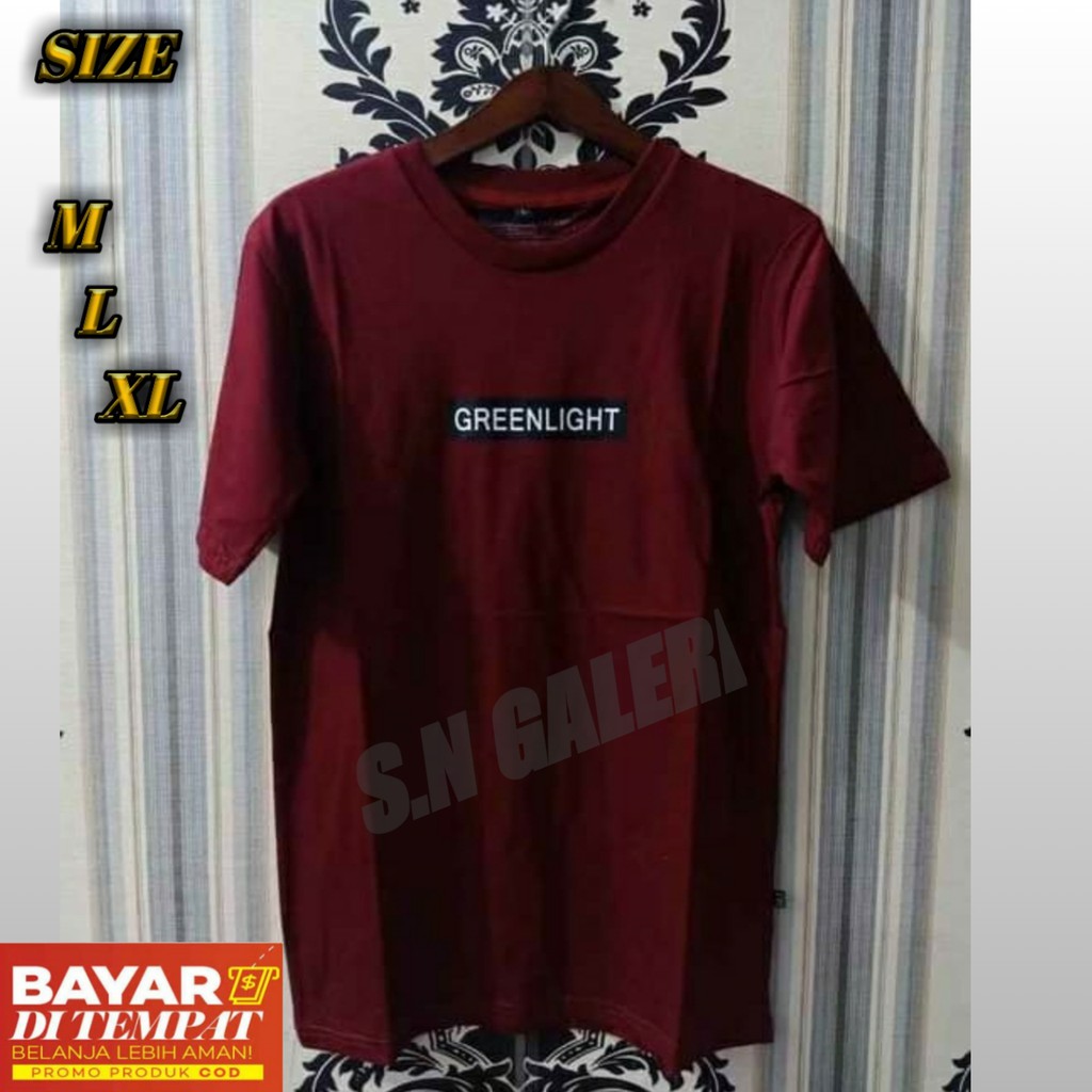 kaos pria dewasa / greenlight / kaos pria distro / kaos pria greenlight / baju kaos pria/ kaos 2021