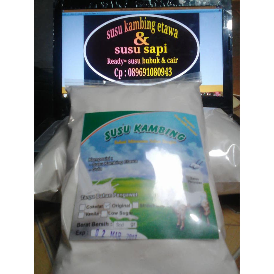 

susu kambing Low sugar 500gram grosir