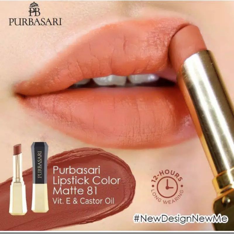 Purbasari lipstik color matte 81 NEW