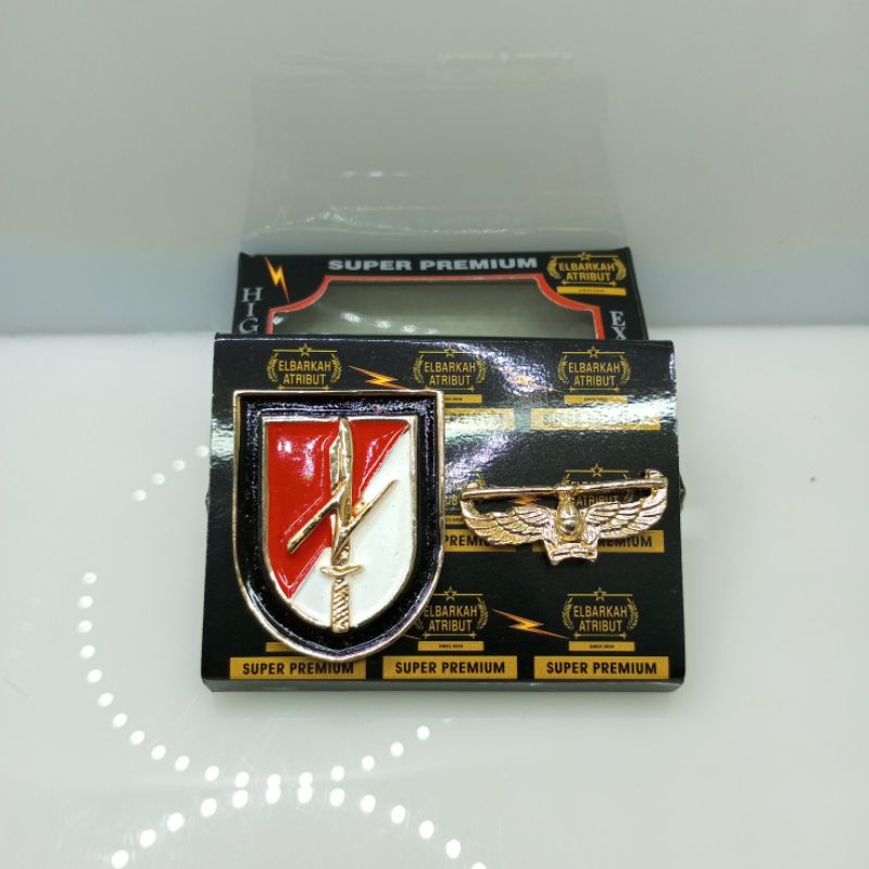 PIN BREVET TNI PIN EMBLEM BARET RAIDER PREMIUM ELBARKAH ATRIBUT