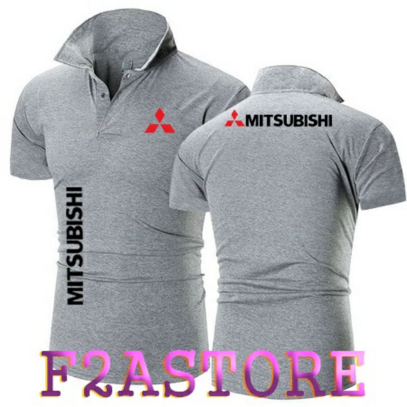 KAOS POLO SABLON PRINT MITSUBISHI/COSTUM POLO MITSUBISHI SABLON PREMIUM