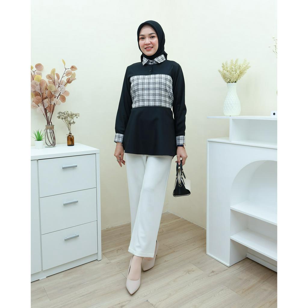 ANESKA Blouse  -  Pakaian Wanita Terbaru By Hijab Mamah icis