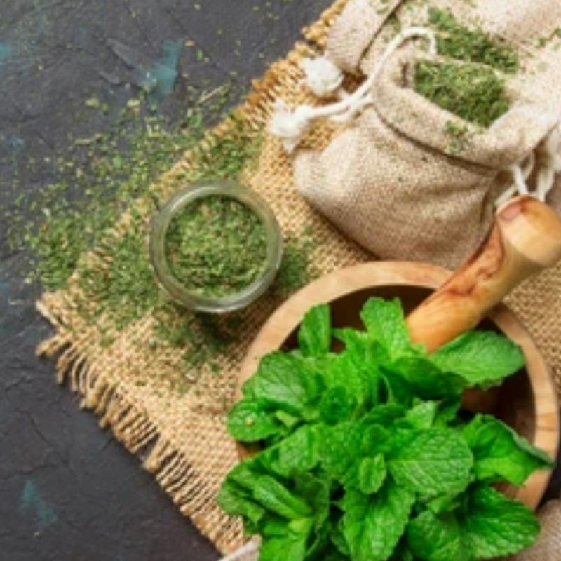 

Daun mint bubuk kemasan repack 20 gram