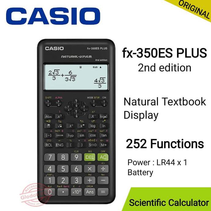 

CASIO KALKULATOR / CALCULATOR SCIENTIFIC FX-350ES PLUS - CUCI GUDANG LHOOO