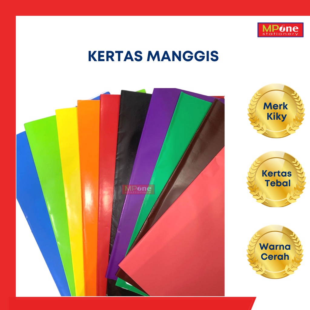 Jual Kertas Manggis / Kertas Sukung Warna / Kertas Manggis Warna Warni