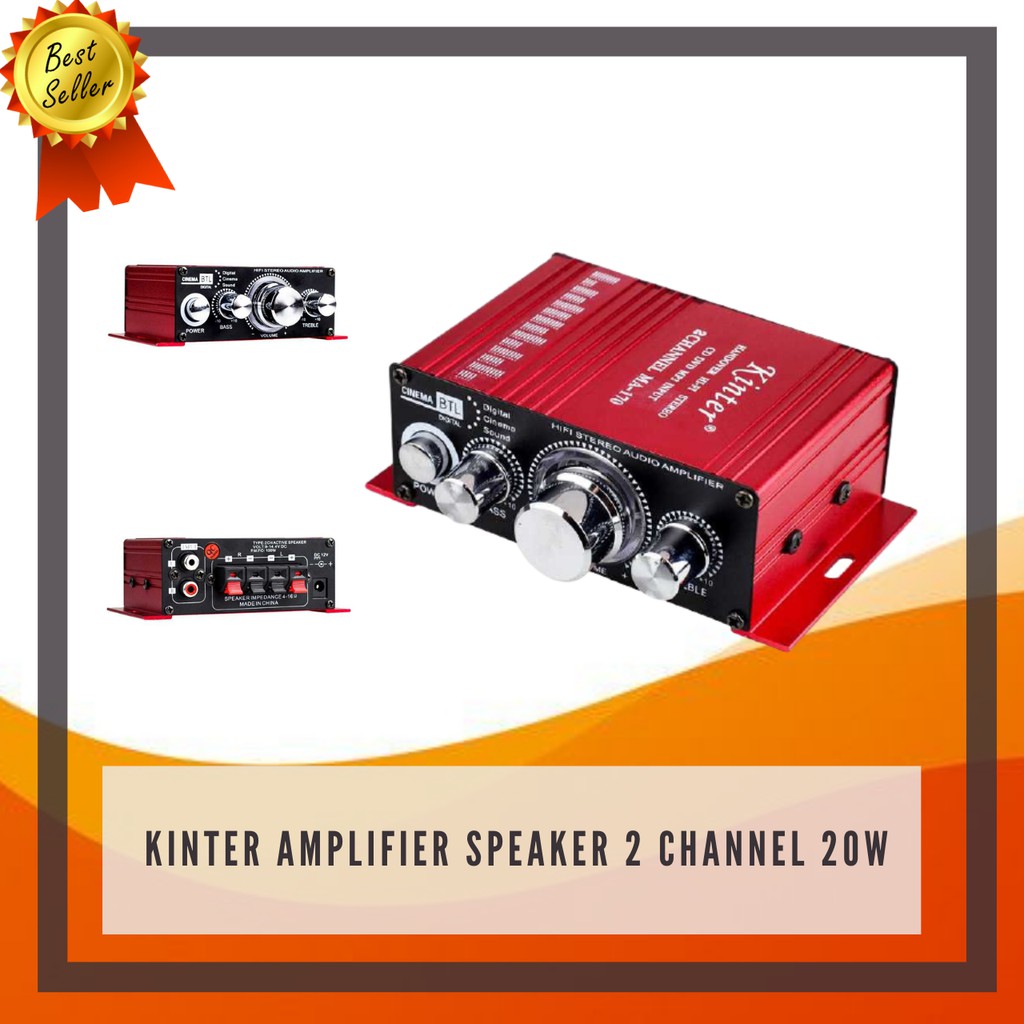 Jual Amplifier Speaker 2 Channel 20W Power Amplifier Speaker Power Mini ...