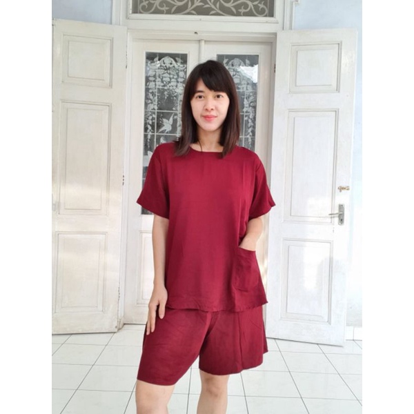 Baju Tidur santung polos