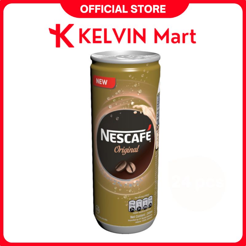 

NESCAFE Minuman Kopi Susu Kopi Original Kaleng 240mL | KELVIN Mart