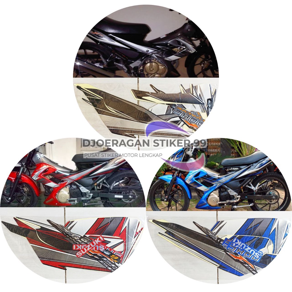Striping Lis Body Motor Satria Fu 150 2009 / Polet Stiker standar Fu 150 Fu Barong 2009 / Sticker Su
