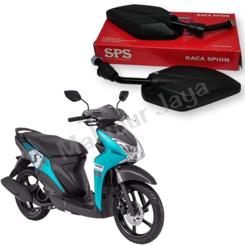 Kaca Spion Standar Yamaha Model Jupiter Gagang Mini Hitam Universal Jupiter MX Mio Soul GT Dll