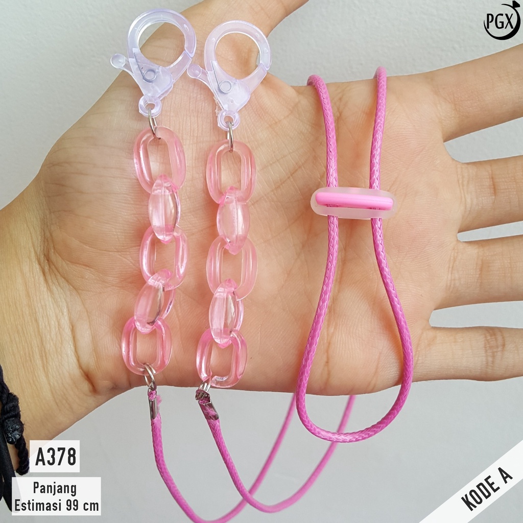PGX Strap Masker 2in1 Konektor Headloop Tali Masker Kalung Masker Rantai Aksesoris Fashion - A378