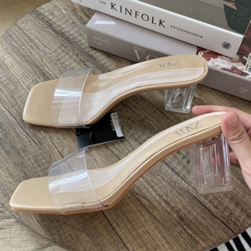 ZARA 266 two tone heels 5cm