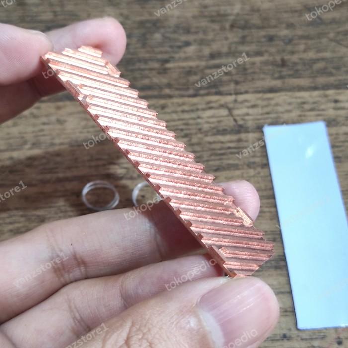 Heatsink full Tembaga untuk ssd nvme laptop tipis