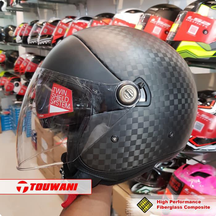 HELM LS2 CABRIO OF597 MATT CARBON