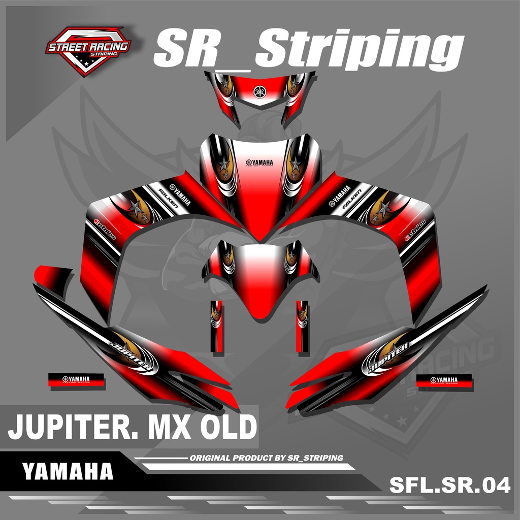 Sticker Decal Full Body JUPITER MX OLD - Sticker Decal JUPITER MX OLD Motif Racing. SFL.SR.04
