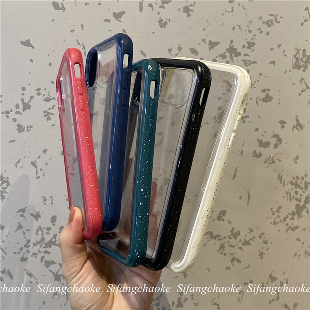 Hard Case Transparan Bumper Karet Tahan Jatuh Untuk Iphone 11 Pro Max 13 Pro Max 12 Pro Max 6s Plus 7 8 Plus Xr Xs Max