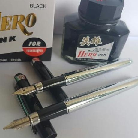 

HOTLIST Paket murah fountain pen Stylus + Tinta Hero. Pena tinta isi/Promosi