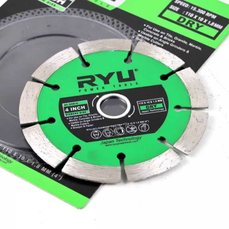 RYU Mata Potong Keramik Dry 4 Inch Ryu Kering Diamond Disc Blade