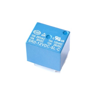 Relay 12V 10A Songle SRD-12VDC-SL-C 5pin DC 5 kaki