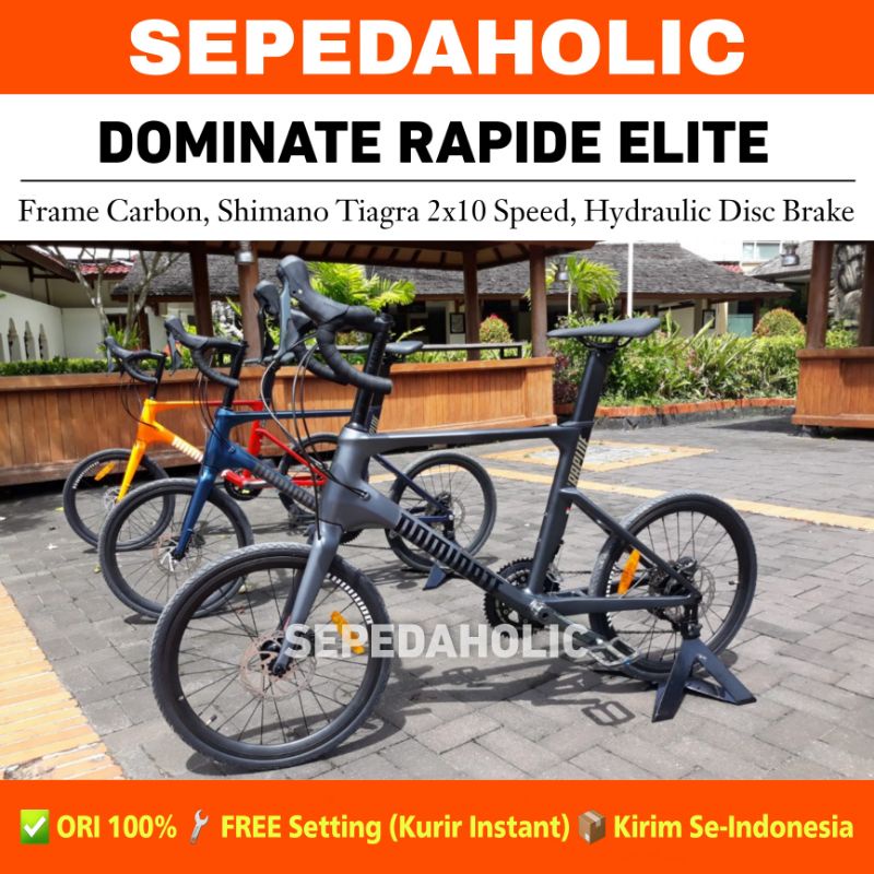Sepeda Minivelo DOMINATE RAPIDE ELITE 20 Inch Carbon Shimano Tiagra 2x10 Speed Rem Hidrolik