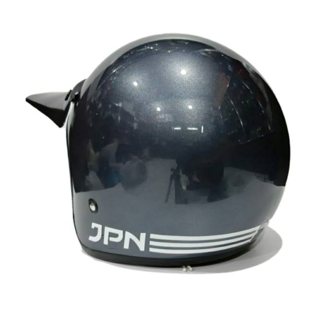 Helm bogo jpn all grey topi pet panjang